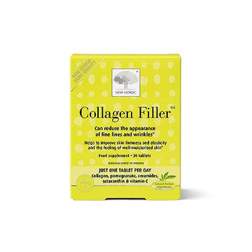 New Nordic Skin Care Collagen Filler 60 Tablets - Reduce The Formation of Wrinkles with Marine Collagen New Nordic Ltd uk supplements