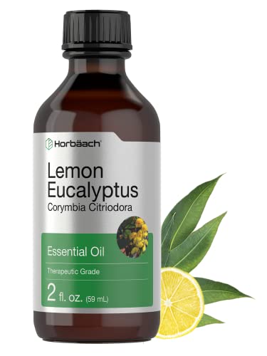 Lemon Eucalyptus Essential Oil | 2 oz | for Massage, Bath, Diffuser, DIY Projects & More Horbäach uk supplements
