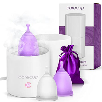 Carecup Menstrual Cup Sterilizer - Modern Menstrual Cup Cleaner Unscented Sanitizer - 2-Minute Carecup uk supplements