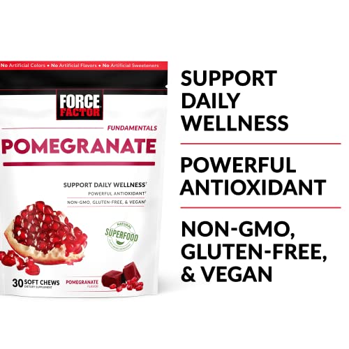 Force Factor Pomegranate Soft Chews for Healthy Aging, Heart Health, Bone Health Force Factor uk supplements