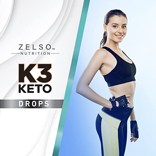 (3 Pack) K3 Keto Drops for Weight Loss - Fat Burner & Metabolism Booster | Advanced Keto ZELSO uk supplements
