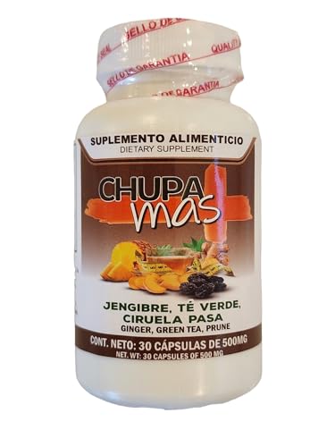 Lenico Comercializadora ChupaMas 60 Capsules Ginger, Green Tea, Prune, Artichoke Lenico Comercializadora uk supplements