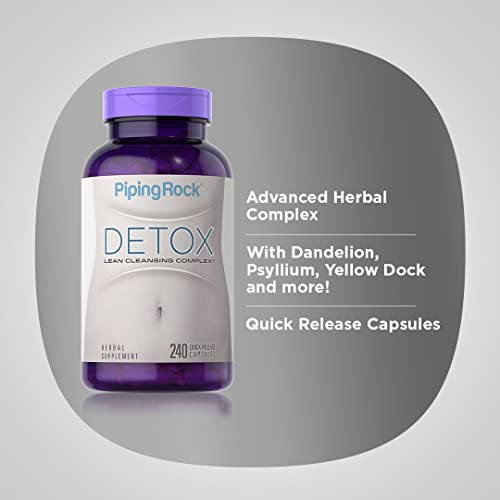 Piping Rock Detox Cleanse Capsules | 240 Pills | Herbal Complex | Lean Formula Piping Rock uk supplements