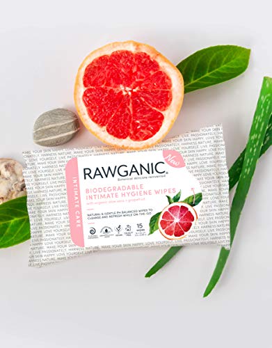 RAWGANIC Gentle Organic Intimate Hygiene Feminine Wipes, Hypoallergenic, Alcohol Free Rawganic uk supplements