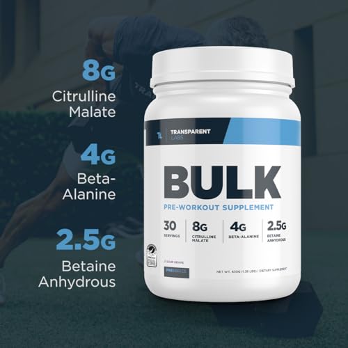 Transparent Labs Bulk Pre Workout Powder - Naturally Sweetened Advanced Pre-Workout Transparent Labs uk supplements