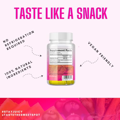 Sweet Spot - Pineapple Extract Vaginal Probiotics to Taste Great - 60 Capsules - Supports Vaginal Health TASTE THE SWEET SPOT uk supplements