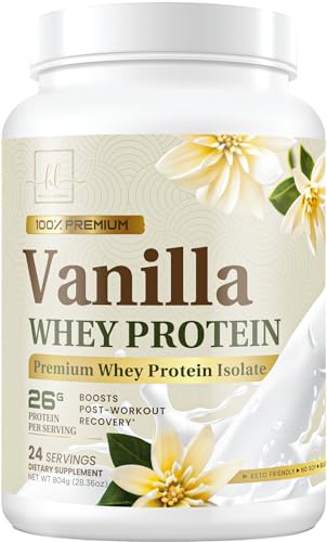 Hello Lovely! Whey Protein Powder, Vanilla Flavored Whey Isolate with 26g Protein Hello Lovely! uk supplements