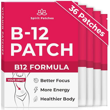B12 Patches (Pack of 36) - 100% Natural Vitamin Patches for Women, Energy, Focus & Body Spirit Patches uk supplements