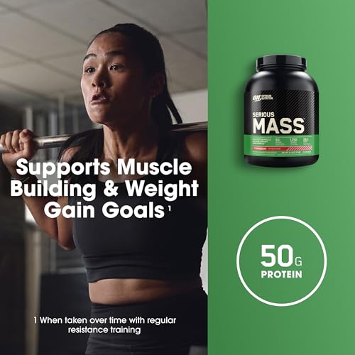 Optimum Nutrition Serious Mass, Weight Gainer Protein Powder with Immune Support Optimum Nutrition uk supplements