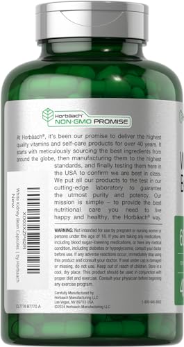 White Kidney Bean Extract Capsules | 6000mg | 400 Count | Non-GMO & Gluten Free Horbäach uk supplements