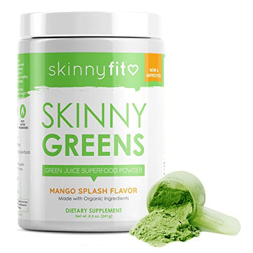 SkinnyFit Mango Splash Skinny Greens, Green Juice Superfood Powder, Natural Energy SkinnyFit uk supplements