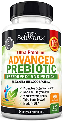 Prebiotics for Advanced Gut Health - Immune System Support & Dietary Fiber BioSchwartz uk supplements