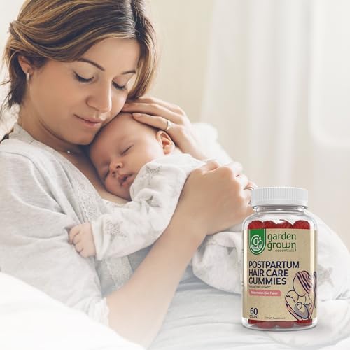 Womens Postpartum Hair Loss Gummies - Formuated for Postnatal Hair Care, Growth Garden Grown Essentials uk supplements