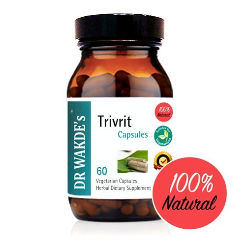 DR WAKDE'S Trivrit Capsules (Nishottar, 60 Veg Caps, Plant-Based Supplement, Ayurvedic Herb, All Natural, Vegan) DR WAKDE's uk supplements