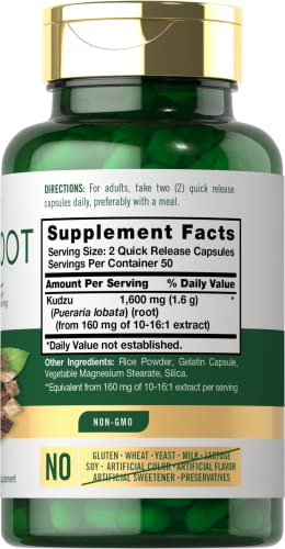 Carlyle Kudzu Root | 100 Extract Capsules | Non-GMO and Gluten Free Formula Carlyle uk supplements