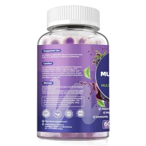 Multivitamin for Men, Mens Multivitamins Gummies w/Omega-3, Probiotics, Inositol, Folate, Biotin, Zinc, Vitamins A, C, D, E, B Migcopat uk supplements