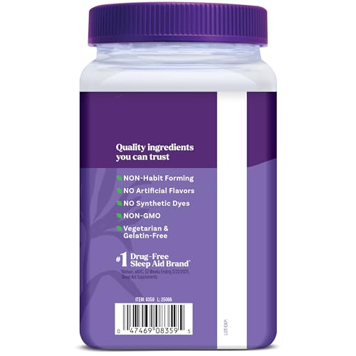 Natrol Sleep + Restore Magnesium Glycinate Blend Gummies with Melatonin 5mg - Calm Magnesium with GABA, Botanical Blend, Cherry Flavor, 60 Gummies Natrol uk supplements
