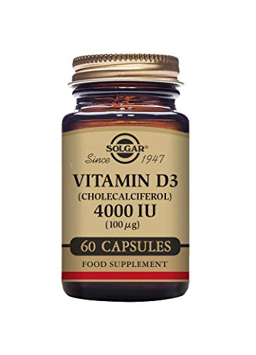 Solgar Vitamin D3 4000 IU (100 µg) Vegetable Capsules - Pack of 60 - Cholecalciferol SOLGAR uk supplements