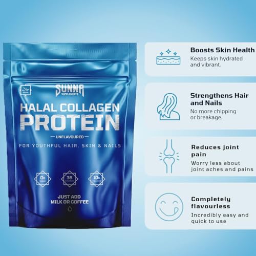 SUNNA SUPPLEMENTS - Halal Bovine Collagen Protein Powder for Hair, Skin, Nails and Joints SUNNA SUPPLEMENTS uk supplements