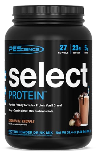 PEScience Select Low Carb Protein Powder, Chocolate Truffle, 27 Serving, Keto Friendly PEScience uk supplements