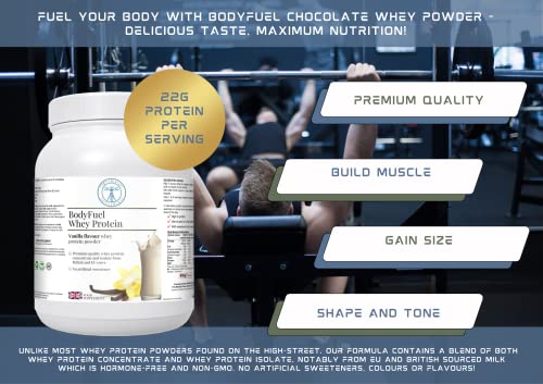Complementary Supplements - BodyFuel Whey Protein Isolate & Concentrate Vanilla Flavour Complementary Supplements uk supplements