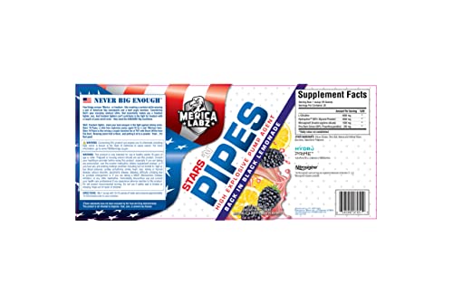 'Merica Labz Stars 'N Pipes High Explosive Pump Agent, Stimulant-Free, 6G of L-Citrulline 'Merica Labz uk supplements
