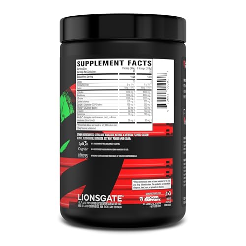 Jacked Factory X John Wick - Wick Mode Pre Workout Powder - Intense Energy, Battle-Rea Jacked Factory uk supplements