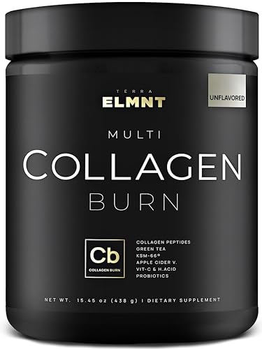 Super Collagen Burn - Premium Multi Collagen for Women w. ACV, Hyaluronic Acid, KSM66 TERRA ELMNT uk supplements