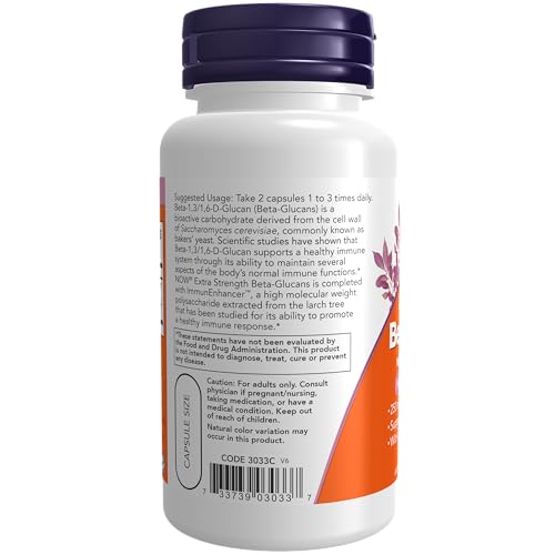 NOW Supplements, Beta-Glucans with ImmunEnhancer with Larch Arabinogalactan NOW uk supplements