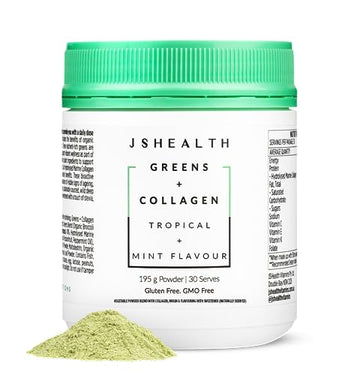 JSHealth Super Greens Powder - Greens & Collagen Powder - Superfood Powder with Marine Collagen Peptides JSHealth uk supplements