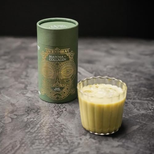 Ancient + Brave Matcha + Collagen 150g Tub - Lion's Mane Mushroom Powder Supplement Ancient + Brave uk supplements