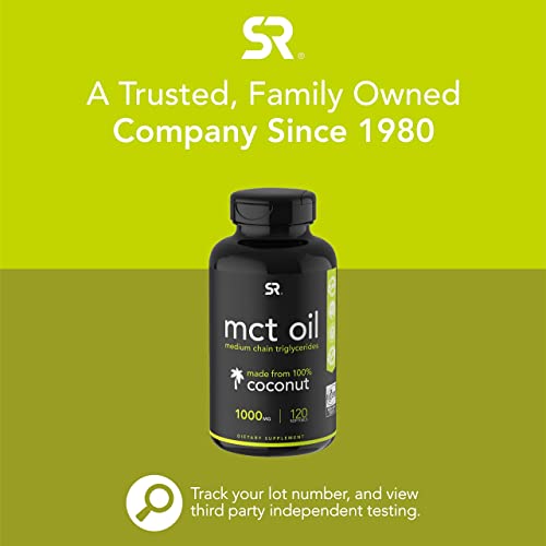 Sports Research Keto MCT Oil Capsules derived from Coconut Oil | Keto Fuel for The Brain Sports Research uk supplements