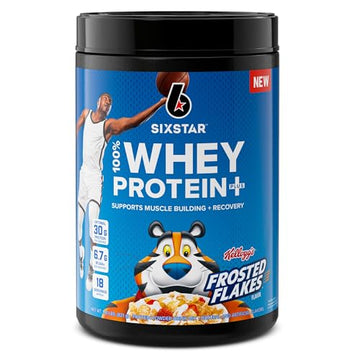 Six Star Whey Protein Powder Plus | Muscle Building & Recovery Plus Immune Support Six Star uk supplements
