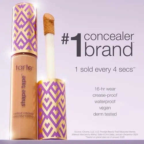 tarte Shape Tape Concealer – Full-Coverage Creaseless Soft Matte Finish, Brightening Under-Eye & Face Makeup, 16hr Longwear, Vegan & Cruelty-Free, Full Size, 16N fair-Light Neutral tarte uk supplements