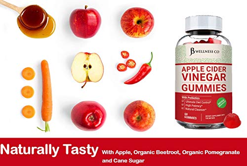 (2-Pack | 120 Gummies) Premium Apple Cider Vinegar Gummies - Raw, Natural, Unfiltered ACV JB Wellness Co uk supplements