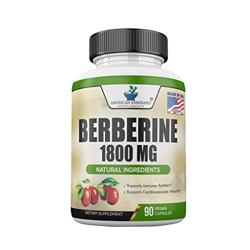 Berberine 1800mg Per Serving, Berberine Supplement, Berberine HCL, Berberine Pills American Standard Supplements uk supplements
