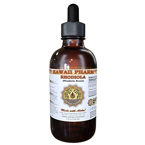 HawaiiPharm Rhodiola Liquid Extract, Organic Rhodiola (Rhodiola Rosea) Tincture 4 oz HawaiiPharm uk supplements