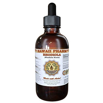HawaiiPharm Rhodiola Liquid Extract, Organic Rhodiola (Rhodiola Rosea) Tincture 4 oz HawaiiPharm uk supplements