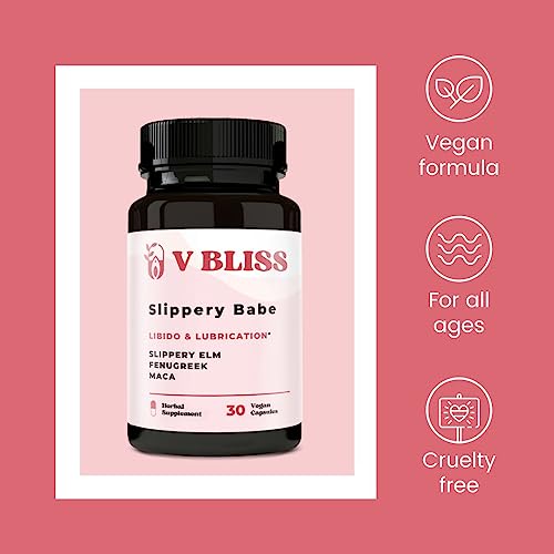 V Bliss Slippery Babe Vaginal Moisturizer Capsules | Relieves Vaginal Dryness with Slippery Elm V Bliss uk supplements