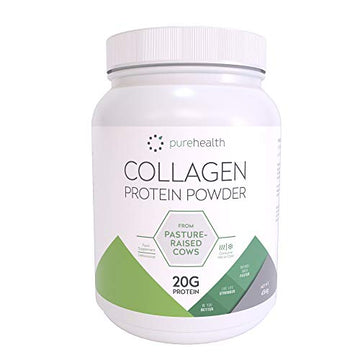 Pure Health Unflavored Collagen Powder Supplement 454g | 20g of Protein Per Serving Pure Health uk supplements