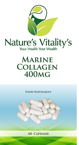 NATURE'S VITALITY'S Marine Collagen Capsules 400mg 60 Capsules 2 NATURE'S VITALITY'S uk supplements