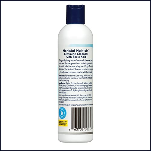 Monistat Boric Acid Feminine Cleanser, Fragrance Free Feminine Wash, 10 Fl Monistat uk supplements