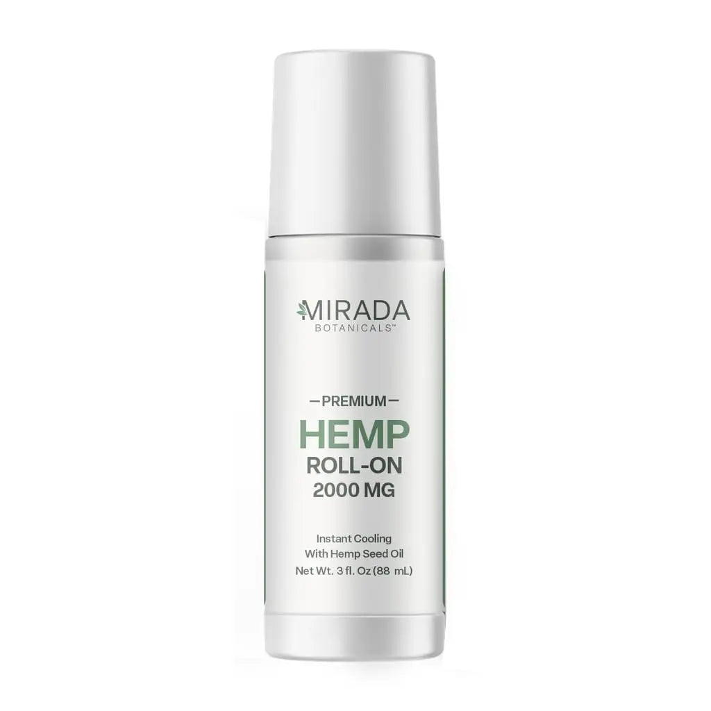 Mirada Botanicals Hemp Cooling Relief Roll-On – 2000mg - Menthol & Arnica – Muscle & Joint Support Mirada Botanicals uk supplements