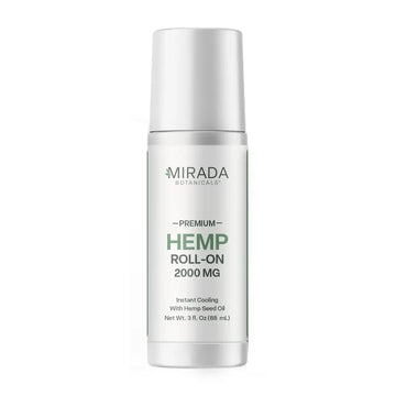 Mirada Botanicals Hemp Cooling Relief Roll-On – 2000mg - Menthol & Arnica – Muscle & Joint Support Mirada Botanicals uk supplements