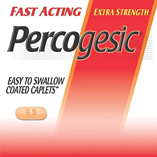 Percogesic Extra Strength Acetaminophen & Diphenhydramine Pain Relief, Fast-Acting Aspirin-Free Fever Reducer & Antihistamine, 60 Count Percogesic uk supplements