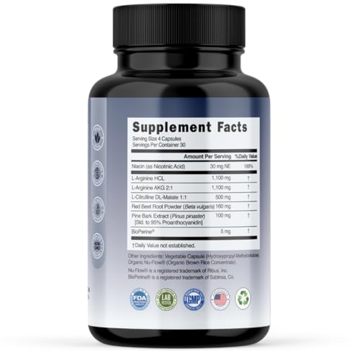 Evolve Nutraceuticals Nitric Oxide Booster 5X Strength, 120ct, Stamina & Endurance Evolve Nutraceuticals uk supplements