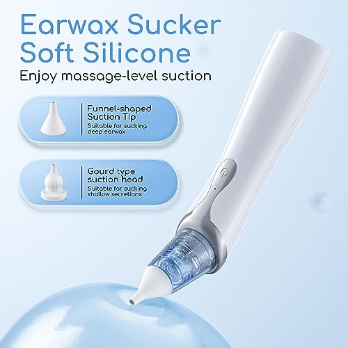 Ear Vacuum Wax Remover, Ear Wax Removal with 8 Pcs Ear Pick, Ear Wax Girug uk supplements