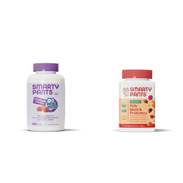 SmartyPants Toddler Multivitamin Gummies: Omega 3 Fish Oil (EPA/DHA), Vitamin D3, C, Vitamin B12, B6 & Organic Kids Multivitamin Gummies: Probiotics, Omega 3 (ALA), Vitamin D3, C, Vitamin B12 SmartyPants uk supplements