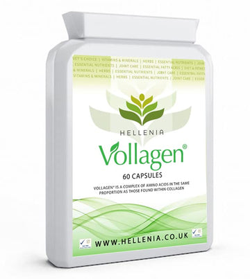 Hellenia Vollagen 500mg - 60 Capsules - Vegan Collagen Hellenia uk supplements