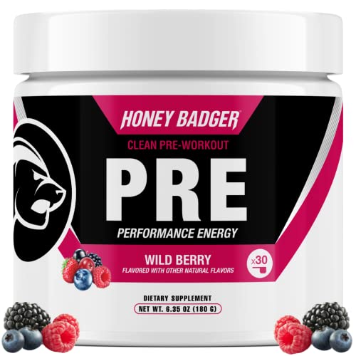 Honey Badger Pre Workout Powder, Keto Vegan Preworkout for Men & Women with Vitamin C Honey Badger uk supplements